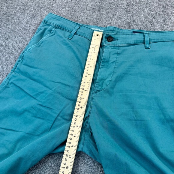 Adriano Goldschmied The Griffin Shorts Men's 38R Teal Green Tailored Fit Chino - Picture 10 of 12